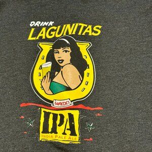~~Lagunitas Brewing Co. HWT Graphic Black Mens S Hoodie  *****CLOTHING ITEMS ARE